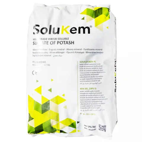 Siarczan Potasu SoluKem 25kg 51% K2O 45% SO3 (49 szt paleta)