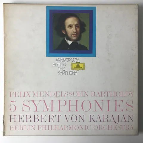 Karajan/Felix Mendelssohn/5 Symphonies 4xLP box 2720068 VG