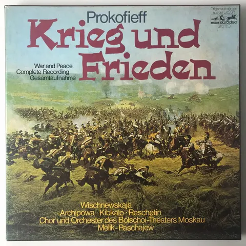 Prokofieff Krieg Und Frieden/War and Peace 4xLP box 88785XHR EX