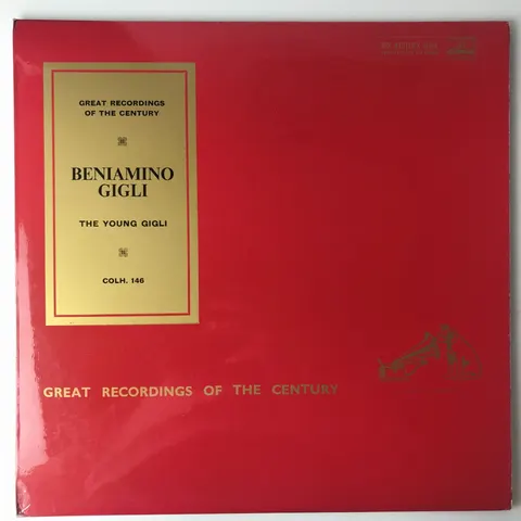 Beniamino Gigli - The Young Gigli LP COLH146 VG