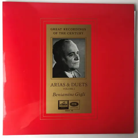 B. Gigli - Arias & Duets Volume 2LP COLH144 VG