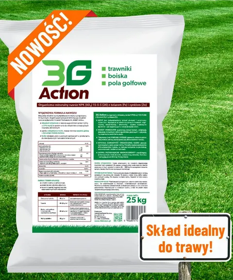 Action 3G 25kg Nawóz DO Trawnika