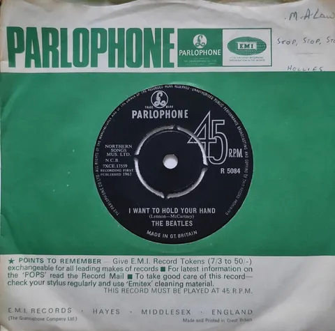 The Beatles: I Want To Hold Your Hand SP R5084 Fair