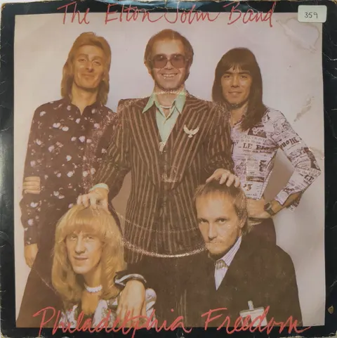 The Elton John Band:Philadelphia Freedom SP DJS354 Good
