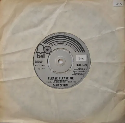 David Cassidy: Please Me SP BELL1371 Good
