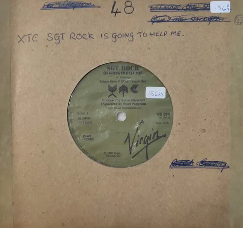 XTC: Sgt. Rock Is Going To Help Me SP VS384 VG