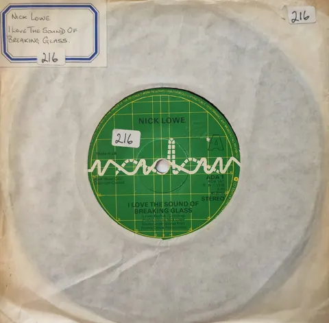 N.Lowe: I Love The Sound Of Breaking Glass SP ADA1 VG