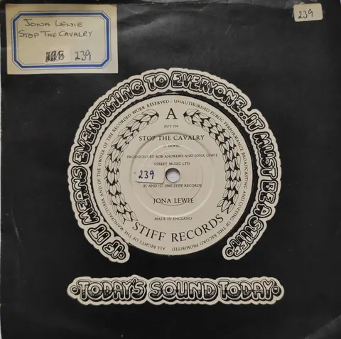 Jona Lewie: Stop The Calvary SP BUY104 Fair