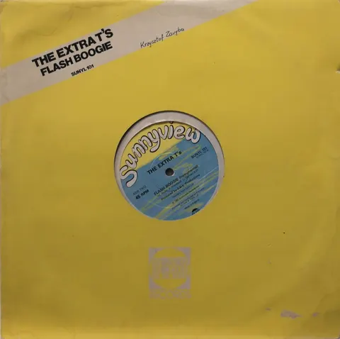 The Extra T's Flash Boogie DJ Version LP SUNYL101 Good