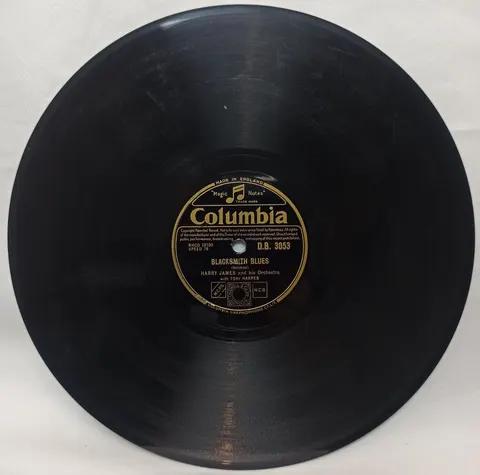 Harry James and his Orch. with Toni Harper: Blacksmith Blues / Baby Blues DB3053 Columbia