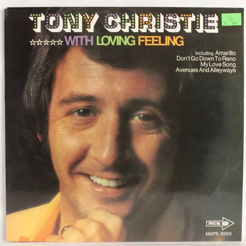 Tony Christie With Loving Feeling LP MAPS6268 VG