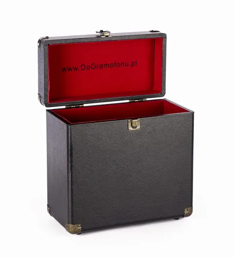 LP case skrzynia na płyty czarna 10 cali