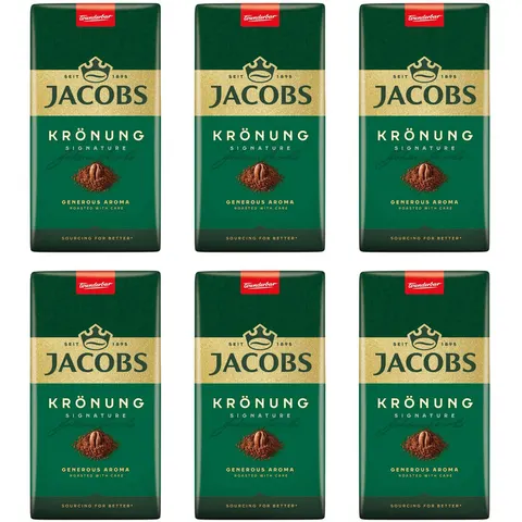 Zestaw 6 x Jacobs Kronung 500g kawa mielona