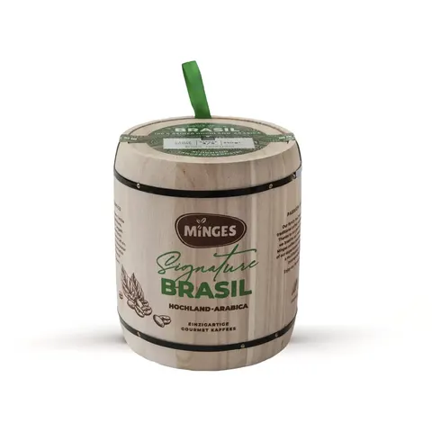 MINGES Signature Brasil Drew. Puszka 250g kawa ziarnista