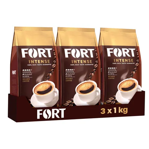 Zestaw 3x Fort Intense 1kg kawa ziarnista