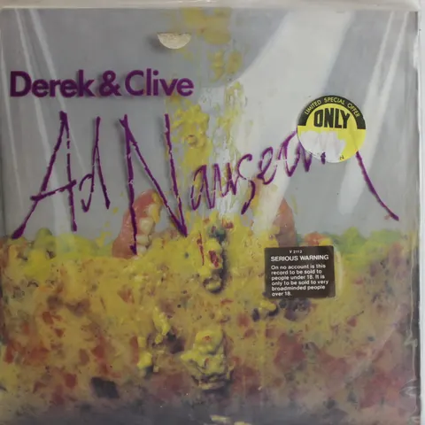 Derek & Clive Ad Nauseam LP V2112 Good