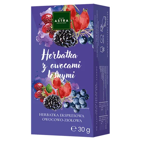 Astra Herbatka z Owocami Leśnymi, 20 torebek, herbata owocowo-ziołowa