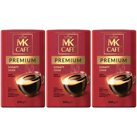 Zestaw 3x MK Cafe Premium 500g kawa mielona