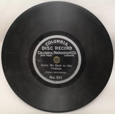 Vocal Quartette: Carry Me Back to Old Virginia 511 Columbia 1901 rok