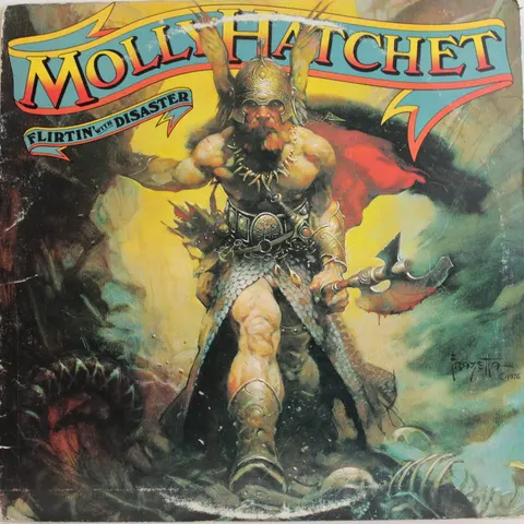 Molly Hatchet Flirtin' With Disaster LP JE36110 Good