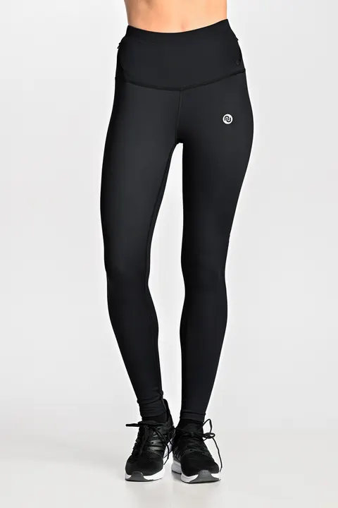 Ocieplane legginsy 7/8 petite z wysokim stanem Black