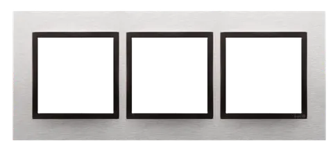 Ramka 3-krotna metalowa inox yang DRN3/76