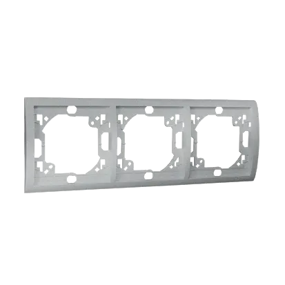 Ramka 3- krotna aluminiowy, metalizowany MR3/26