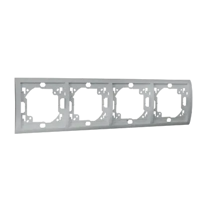 Ramka 4- krotna aluminiowy, metalizowany MR4/26