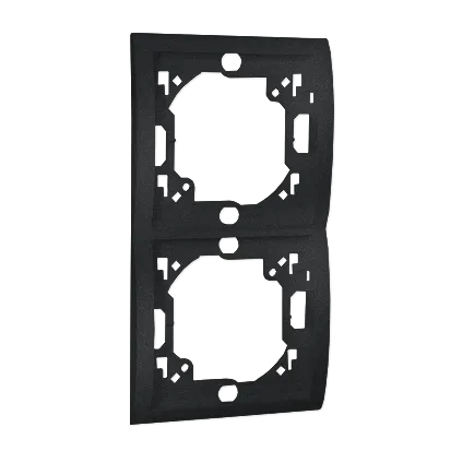 Ramka 2- krotna grafit mat, metalizowany MR2P/28