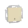 Przycisk "światło" (moduł) 16AX 250V, zaciski śrubowe, beżowy 1591651-031