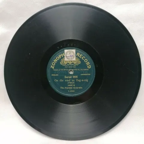 The Peerless Orchestra On The Road To Zag-a-zig / Pirouette 906 Zonophone Record