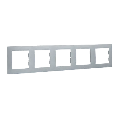 Ramka 5- krotna aluminiowy, metalizowany 1501650-026
