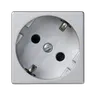 Gniazdo wtyczkowe pojedyncze K45 SCHUKO 16A 250V zaciski śrubowe 45×45mm aluminium K01/8