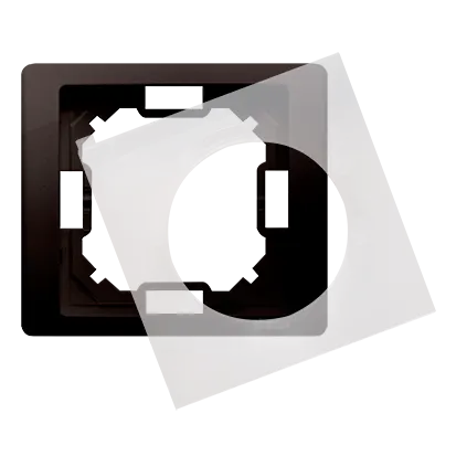 Ramka 1- krotna IP44 czekoladowy mat, metalizowany BMRC1B/47