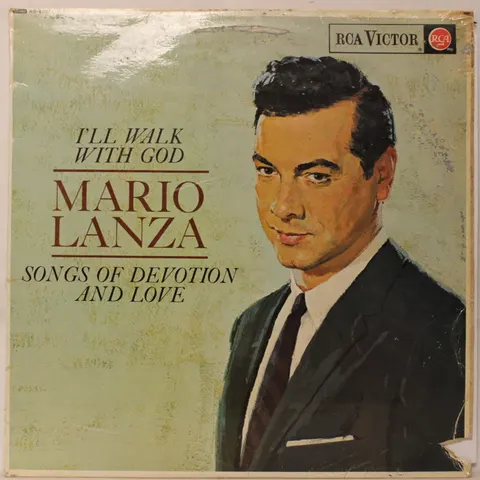 Mario Lanza I'll Walk With God LP RB6507 good