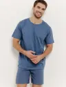 Piżama męska Taro 3401 Nick niebieski duże rozmiary