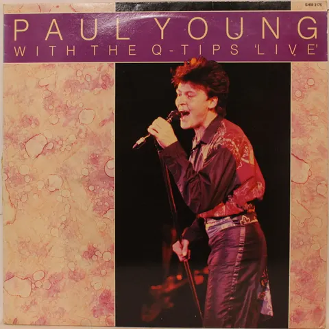Paul Young Paul Young With The Q-Tips Live LP SHM3175 VG