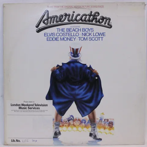 Americathon Beach Boys Elvis Castello LP CBS70172 EX