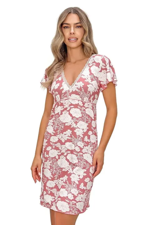 Koszula nocna Donna Tina pudrowy róż