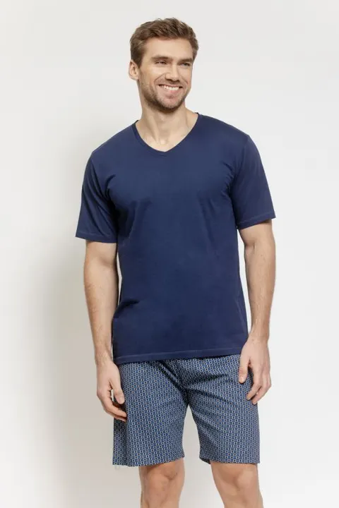 Piżama męska Taro 3587 Otto granatowa 2xl-3xl