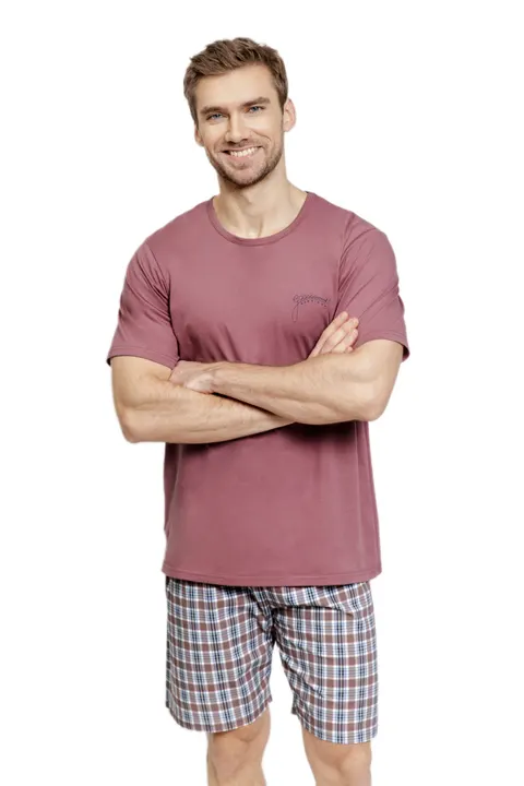 Piżama męska Taro 3602 Nico bordowy