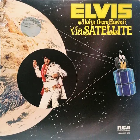 Elvis Presley Aloha From Hawaii Via Satellite LP2 DPS2040 VG