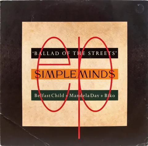 Simple Minds Ballad Of Streets Maxi Single SMXT3 good