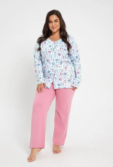 TARO piżama długa Valencia 3009 plus size