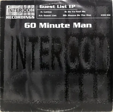 60 Minute Man Guest List 2xEP2 ICOM018 good