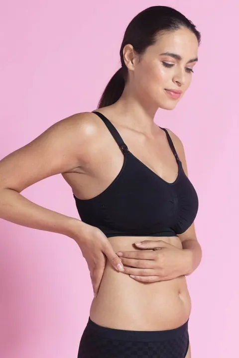 Biustonosz do karmienia Seamless Padded Black