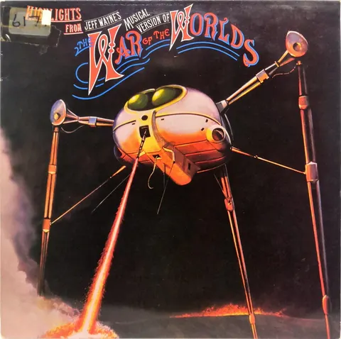 Jeff Wayne War of Worlds Highlights LP CBS85337 VG+