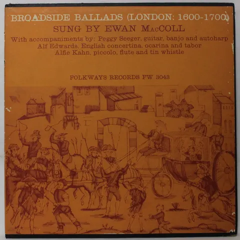 Ewan MacColl Broadside Ballads LP FW3043 good