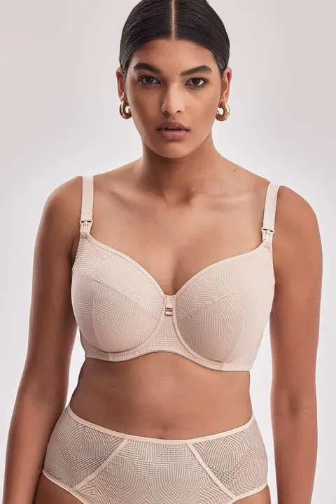 Biustonosz do karmienia Mama Dots 02 M Soft Bra bezowy