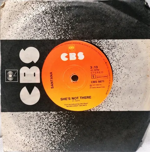 Santana She's Not There / Zulu CBS5671 good